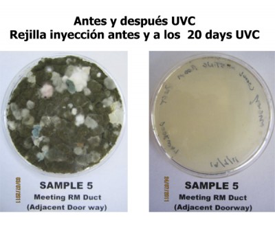 Antes y Después UVC - Rejilla Inyección